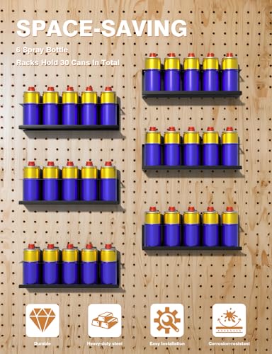 6 Pack Spray Can Holder Organizer (6 Count)