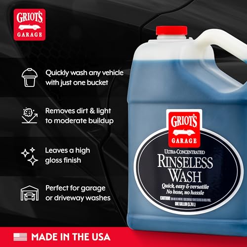 Rinseless Wash for Car Cleaning and Detailing (128 Fl Oz)