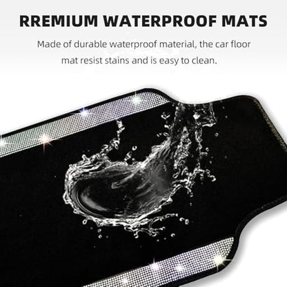 Multicolor Bling Car Floor Mats Full Set