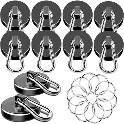 Strong Magnetic Hooks 150LB Neodymium Black Magnets