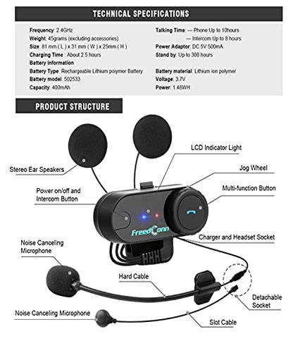 Motorcycle Helmet Bluetooth Headset