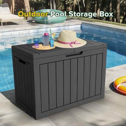 45 Gallon Lockable Resin Deck Box