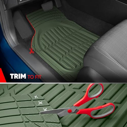 FlexTough LITE Rubber Car Mats Full Set (3 Count)