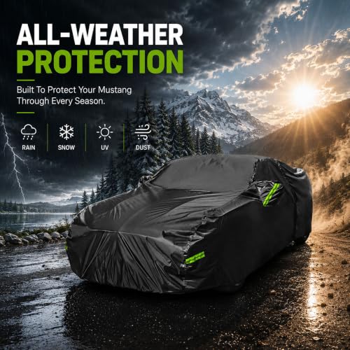 Car Cover for Ford Mustang Waterproof All Weather Outdoor Cover