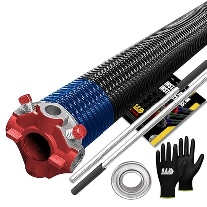 Garage Door Torsion Spring 283x2x37 Torsion Springs for Left Side of Garage Door with 1" Steel Bearing