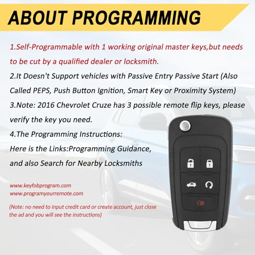 Key Fob Replacement for 2014 (2 Count)