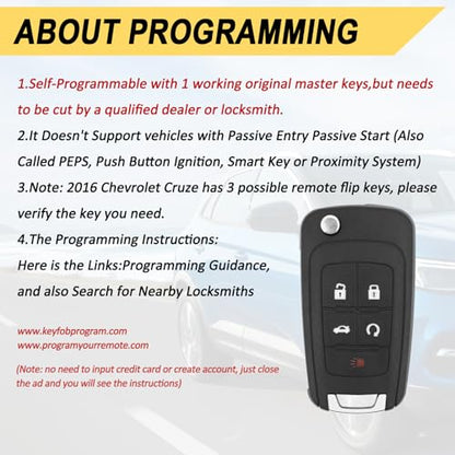 Key Fob Replacement for 2014 (2 Count)