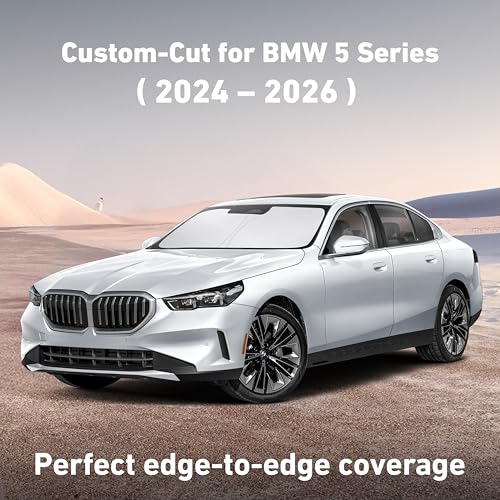 Windshield Sunshade Compatible for BMW 5 Series 2024 2025 2026