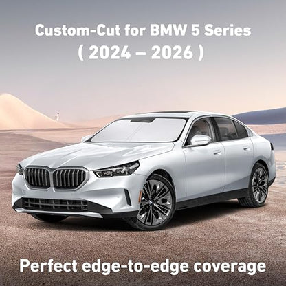 Windshield Sunshade Compatible for BMW 5 Series 2024 2025 2026