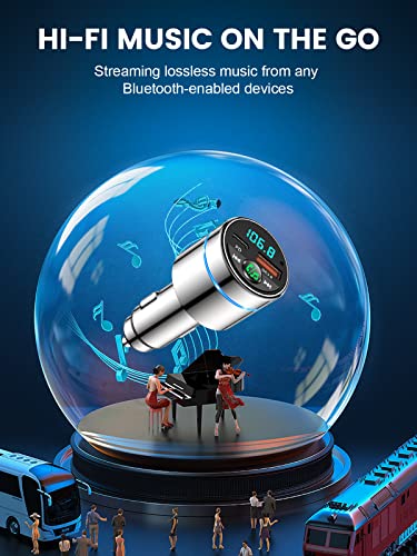 FM Transmitter for Car Bluetooth 5.3