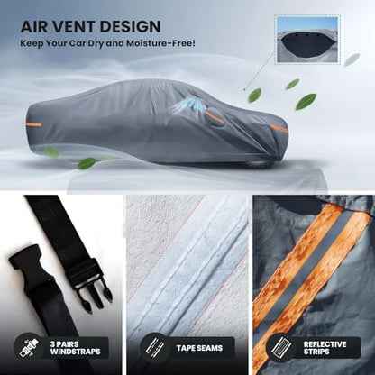 Waterproof Benz CLK 200 280 320 350 430 500 Car Cover with Breathable Vents