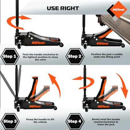Low Profile Floor Jack 3 Ton