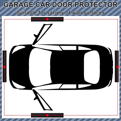 8 Pack Garage Wall Protector for Car Doors Garage Bumpers for Parking Car Self Adhesive Wall Guard Anti Collision EVA Foam Pole Padding for Warehouse Parking (8 Count)