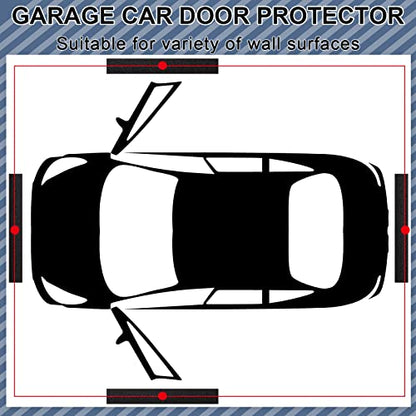 8 Pack Garage Wall Protector for Car Doors Garage Bumpers for Parking Car Self Adhesive Wall Guard Anti Collision EVA Foam Pole Padding for Warehouse Parking (8 Count)