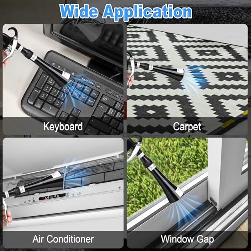 Air Blow Gun Car Detailing Dry Cleaning Gun with Tapered Nozzle High Pressure Cleaning Tool