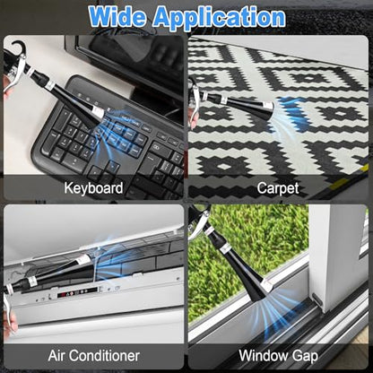 Air Blow Gun Car Detailing Dry Cleaning Gun with Tapered Nozzle High Pressure Cleaning Tool