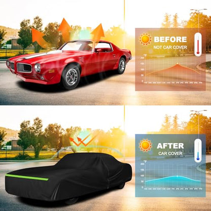 QUNSUNUS Car Cover for Pontiac Firebird and Trans Am 1967