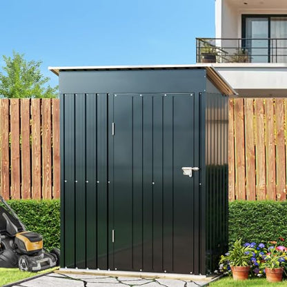 Vertical Outdoor Steel Storage Shed with Floor Frame