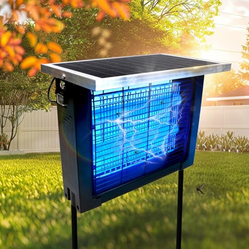 Powerful Solar Bug Zapper for 2000 sq.ft with 13FT Extension Cord