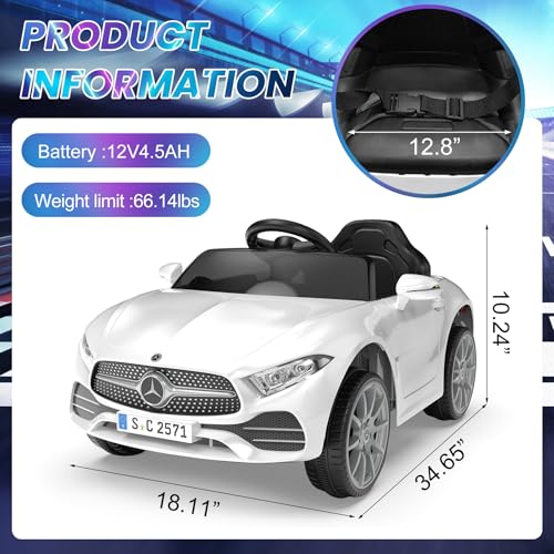 Battery Powered Electric Car Ride On Vehicle Double Doors