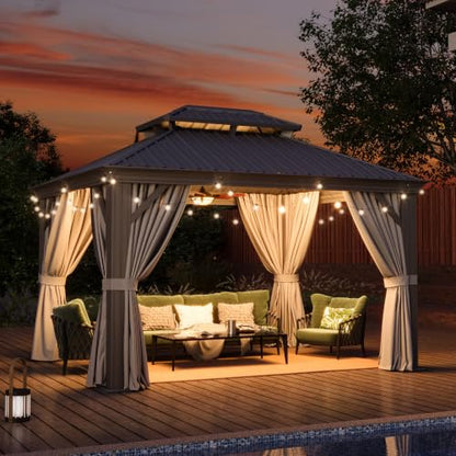 10' X 12' Hardtop Gazebo with Drainage