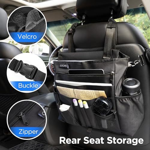 Car Seat Organizer with Tablet and Laptop Compartment