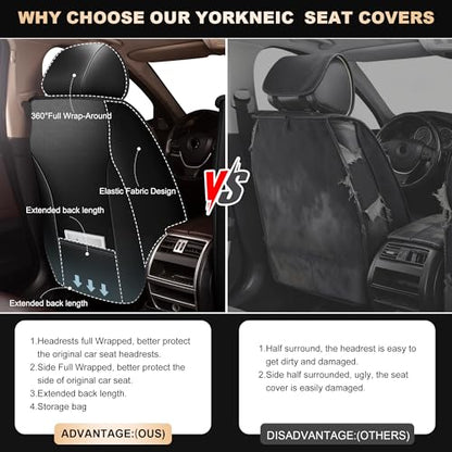 2 Front Car Seat Covers for Honda HR