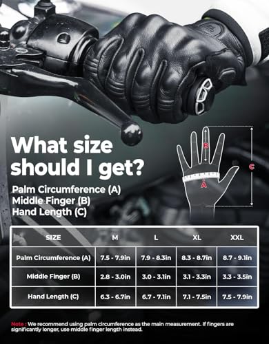 Motorcycle Leather Gloves