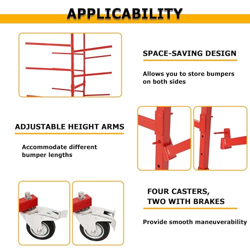 Mobile Bumper Storage Rack w