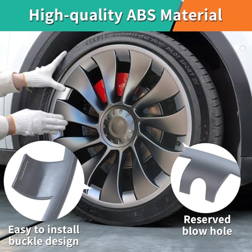 Wheel Rim Protector for Tesla Model Y 2020 (4 Count)
