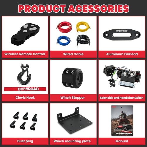 4500 lb ATV UTV Winch