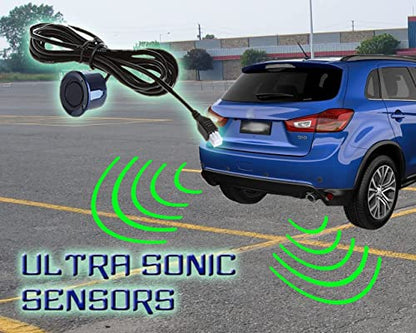 New 4 Parking Sensors LED Display Car Reverse Backup Radar System 10 Pack