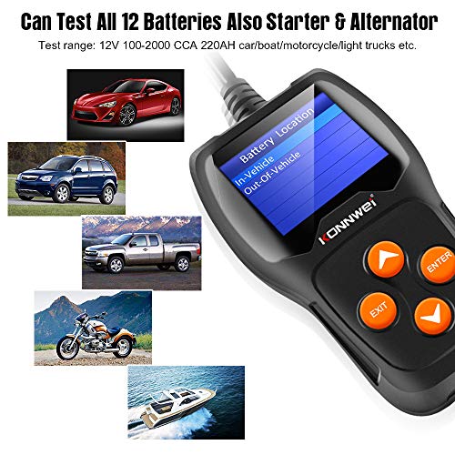 KW600 Car Battery Tester 12V Professional 100