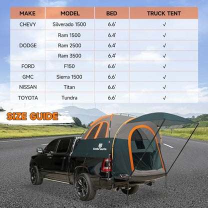 Truck Bed Tent with Awning