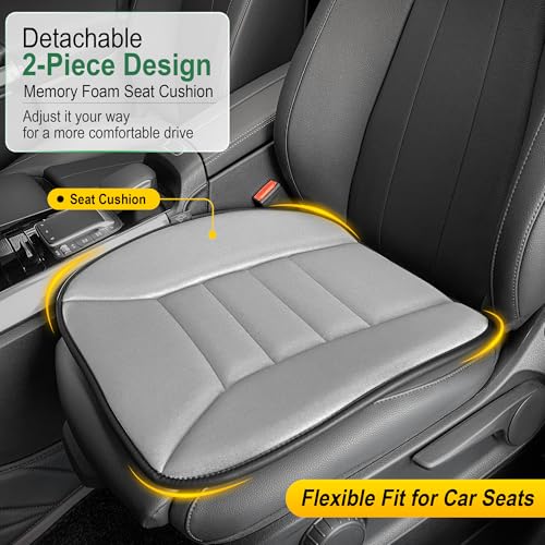 3 Piece Memory Foam Car Seat Cushion Set for Driving Comfort (3 Count)