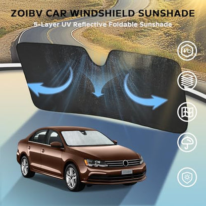 Car Windshield Sun Shade for Volkswagen Jetta 2011