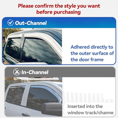 Extra Durable Chrome Rain Guards for 2013 (4 Count)