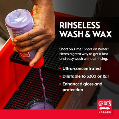 Rinseless Wash and Wax for Car Cleaning and Detailing (16 Fl Oz)