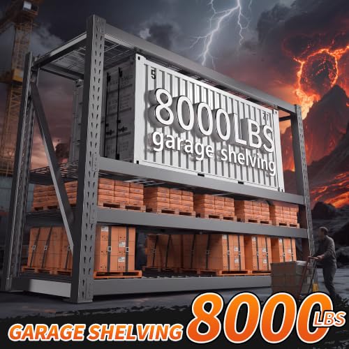 8000LBS Heavy Duty Garage Shelving (4 Count)