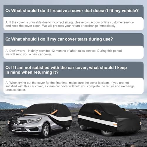 10 Layers SUV Car Cover Custom Fit for Acura MDX