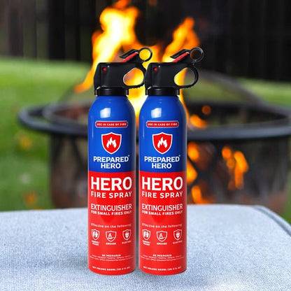 Fire Spray Mini Fire Extinguisher for Home & Car (8 Ounce)