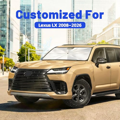 Car Windshield Sun Shade Umbrella for Lexus LX 2008