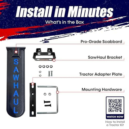 GearHaul SawHaul Fixed Universal Tractor Chainsaw Carrier
