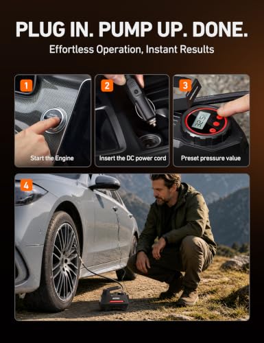 AIRUN H Tire Inflator Portable Air Compressor