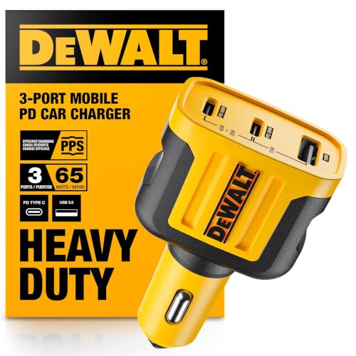 65W PD 3 Port Car Charger