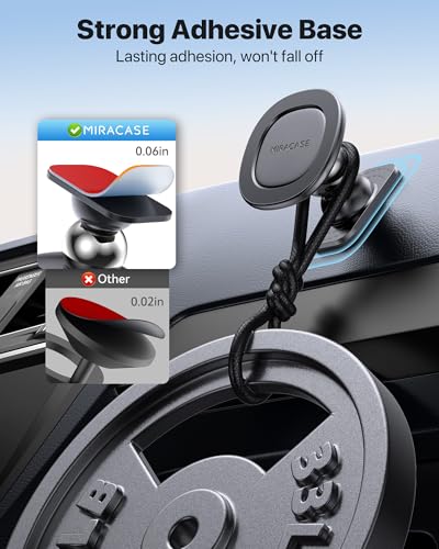 for MagSafe Car Mount【Strong Magnets】 Magnetic Phone Holder for Dashboard
