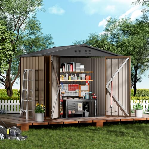 Shed Outdoor Storage Shed Metal (2 Count)