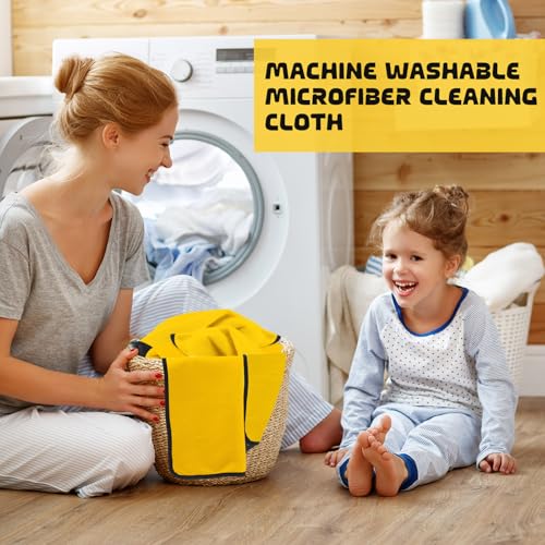 60 Pcs Yellow Microfiber Towels (60 Count)