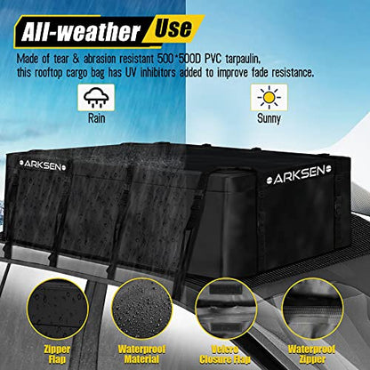 Roof Top Luggage Storage Bag for 84" x 39" Roof Baskets Waterproof 29 Cubic Feet