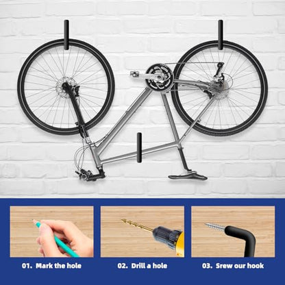 10 Pcs Ladder Hook Screw in Storage Hanger for Garage Wall (10 Count)